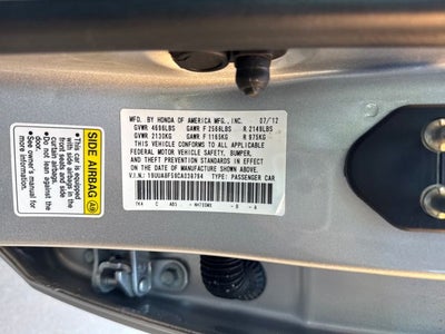 2012 Acura TL 3.5 w/Technology Package