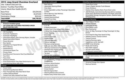 2012 Jeep Grand Cherokee Overland