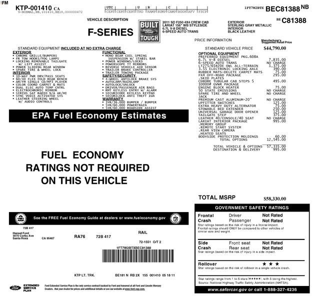 2011 Ford F-250SD Lariat