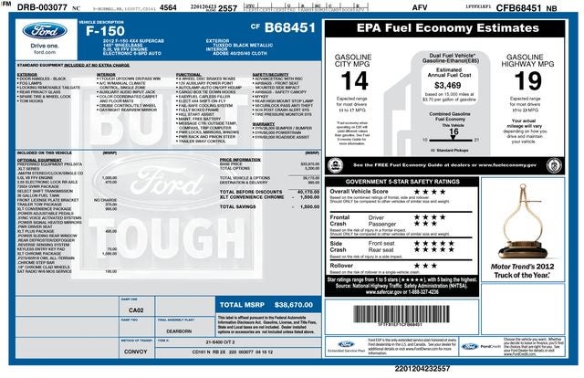 2012 Ford F-150 XLT