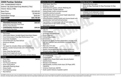 2008 Pontiac Solstice Base