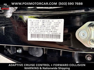 2016 Honda Accord EX-L w/Navigation and Honda Sensing