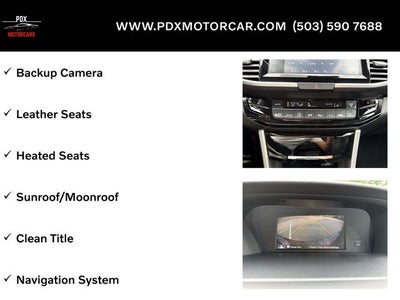 2016 Honda Accord EX-L w/Navigation and Honda Sensing