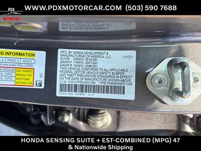 2022 Honda Accord Hybrid EX-L