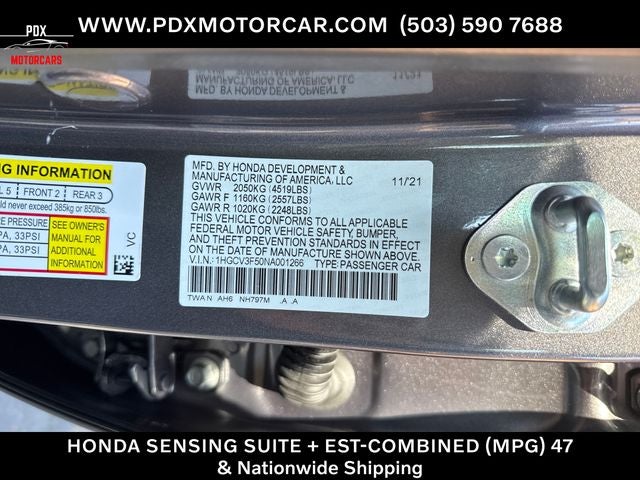 2022 Honda Accord Hybrid EX-L