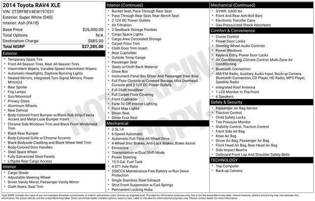 2014 Toyota RAV4 XLE