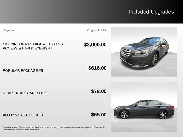 2016 Subaru Legacy 2.5i Limited