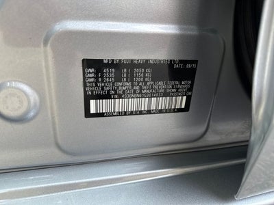 2016 Subaru Legacy 2.5i Limited