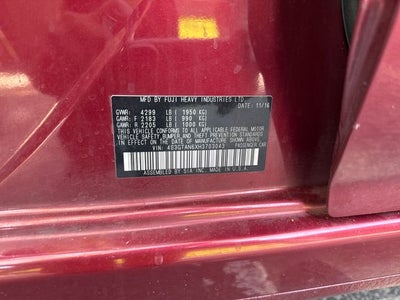2017 Subaru Impreza 2.0i Limited
