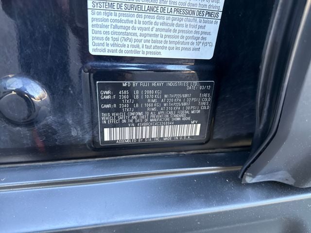 2012 Subaru Outback 2.5i Limited