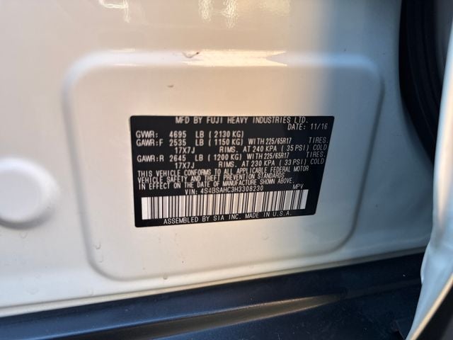2017 Subaru Outback 2.5i Premium
