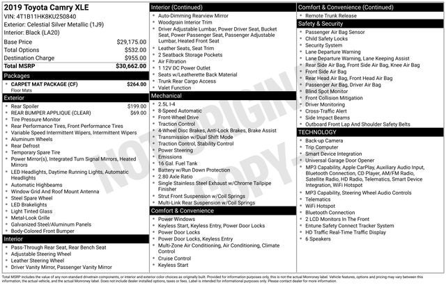 2019 Toyota Camry XLE