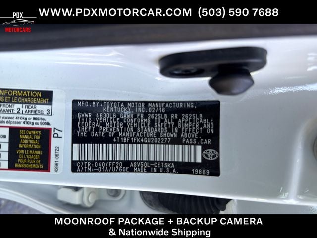 2016 Toyota Camry SE