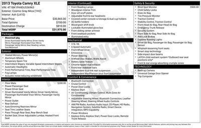 2013 Toyota Camry XLE