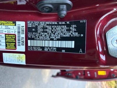 2014 Toyota Sienna XLE 7 Passenger