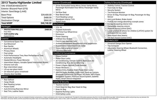 2013 Toyota Highlander Limited