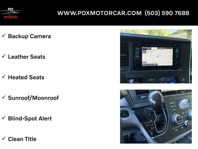 2015 Toyota Sienna XLE 8 Passenger