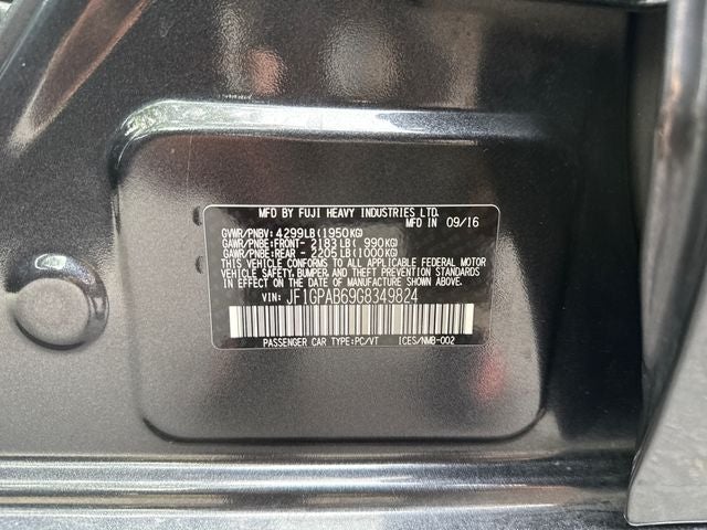 2016 Subaru Impreza 2.0i Premium