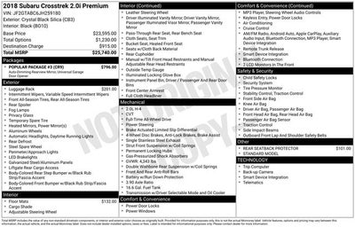 2018 Subaru Crosstrek 2.0i Premium