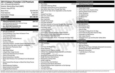 2014 Subaru Forester 2.5i Premium