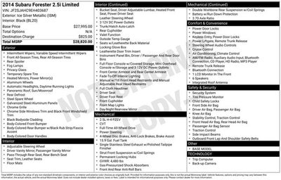 2014 Subaru Forester 2.5i Limited