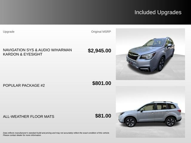 2018 Subaru Forester 2.5i Limited