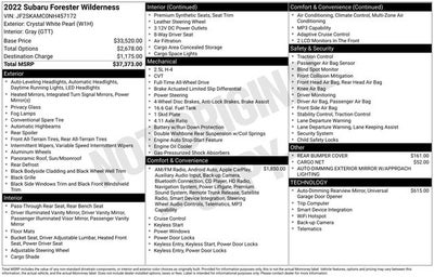 2022 Subaru Forester Wilderness