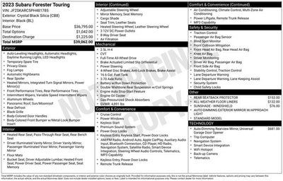 2023 Subaru Forester Touring
