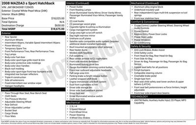 2008 Mazda Mazda3 s Sport