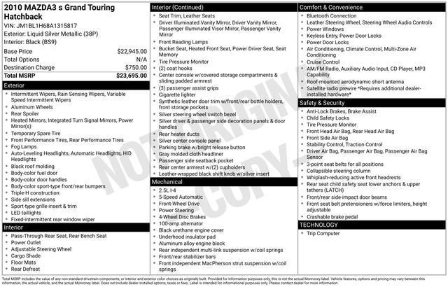 2010 Mazda Mazda3 s Grand Touring