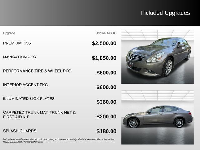 2012 INFINITI G37 X
