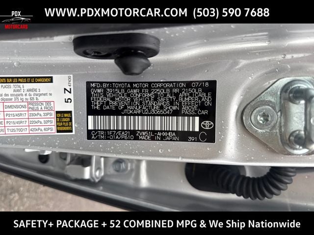 2018 Toyota Prius Three Touring