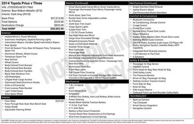 2014 Toyota Prius v Three