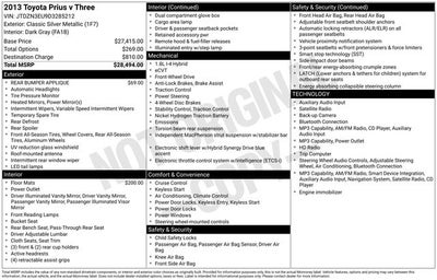 2013 Toyota Prius v Three
