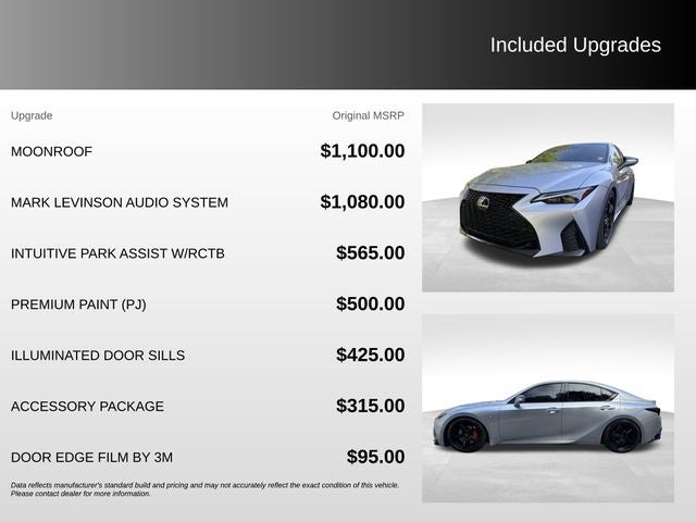 2023 Lexus IS 350 F SPORT
