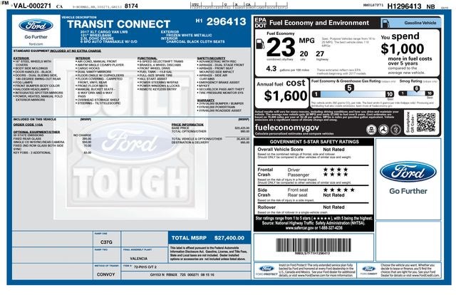 2017 Ford Transit Connect XLT