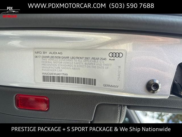 2018 Audi S4 3.0T Prestige quattro