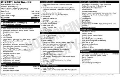 2016 BMW 4 Series 435i