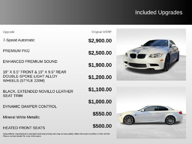 2012 BMW M3 Base